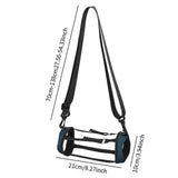 Maxbell Travel Protective Cover Protection Outdoor Speaker Carrying Case for Charge5 Blue