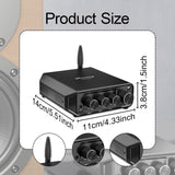 Maxbell Power Amplifier USA Plug Audio Amp for Indoor Outdoor Bedroom Computer Audio