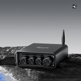 Maxbell Power Amplifier USA Plug Audio Amp for Indoor Outdoor Bedroom Computer Audio