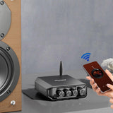 Maxbell Power Amplifier USA Plug Audio Amp for Indoor Outdoor Bedroom Computer Audio