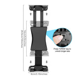 Maxbell 360 Rotation Tablet Clamp Mount Stand Cellphone Clamp for Airplane Traveling