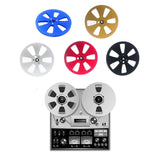 Maxbell 1/4 7 inch Empty Tape Reel Sturdy Replacement for Reel to Reel Tape Blue