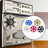 Maxbell 1/4 7 inch Empty Tape Reel Sturdy Replacement for Reel to Reel Tape Blue