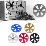 Maxbell 1/4 7 inch Empty Tape Reel Sturdy Replacement for Reel to Reel Tape Blue