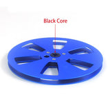 Maxbell 1/4 7 inch Empty Tape Reel Sturdy Replacement for Reel to Reel Tape Blue