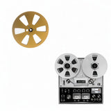 Maxbell 1/4 7 inch Empty Tape Reel Sturdy Replacement for Reel to Reel Tape Gold