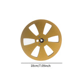 Maxbell 1/4 7 inch Empty Tape Reel Sturdy Replacement for Reel to Reel Tape Gold