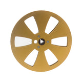 Maxbell 1/4 7 inch Empty Tape Reel Sturdy Replacement for Reel to Reel Tape Gold