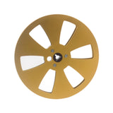 Maxbell 1/4 7 inch Empty Tape Reel Sturdy Replacement for Reel to Reel Tape Gold