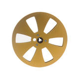 Maxbell 1/4 7 inch Empty Tape Reel Sturdy Replacement for Reel to Reel Tape Gold
