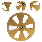 Maxbell 1/4 7 inch Empty Tape Reel Sturdy Replacement for Reel to Reel Tape Gold