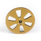 Maxbell 1/4 7 inch Empty Tape Reel Sturdy Replacement for Reel to Reel Tape Gold