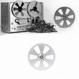 Maxbell 1/4 7 inch Empty Tape Reel Sturdy Replacement for Reel to Reel Tape Argent