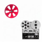 Maxbell 1/4 7 inch Empty Tape Reel Sturdy Replacement for Reel to Reel Tape Red