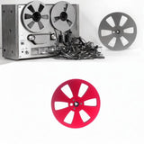 Maxbell 1/4 7 inch Empty Tape Reel Sturdy Replacement for Reel to Reel Tape Red