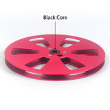 Maxbell 1/4 7 inch Empty Tape Reel Sturdy Replacement for Reel to Reel Tape Red