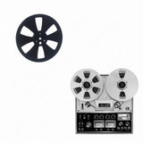 Maxbell 1/4 7 inch Empty Tape Reel Sturdy Replacement for Reel to Reel Tape Black