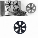 Maxbell 1/4 7 inch Empty Tape Reel Sturdy Replacement for Reel to Reel Tape Black