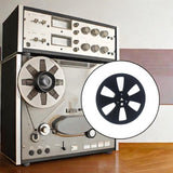 Maxbell 1/4 7 inch Empty Tape Reel Sturdy Replacement for Reel to Reel Tape Black