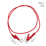 Maxbell Banana Plug to Alligator Clip Test Lead Professional Circuit Assembly 3.3 ft Red