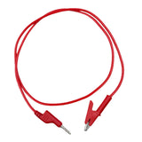 Maxbell Banana Plug to Alligator Clip Test Lead Professional Circuit Assembly 3.3 ft Red
