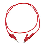 Maxbell Banana Plug to Alligator Clip Test Lead Professional Circuit Assembly 3.3 ft Red