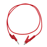 Maxbell Banana Plug to Alligator Clip Test Lead Professional Circuit Assembly 3.3 ft Red