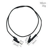 Maxbell Banana Plug to Alligator Clip Test Lead Professional Circuit Assembly 3.3 ft Black