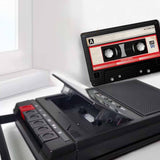 Maxbell Portable Cassette Player Lightweight Gift Walkman for Home Travel Boys Girls Black