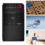 Maxbell Portable Cassette Player Lightweight Gift Walkman for Home Travel Boys Girls Black