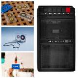 Maxbell Portable Cassette Player Lightweight Gift Walkman for Home Travel Boys Girls Black