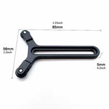 Maxbell Y Bracket with Double Wheels Quick Release Plate Sturdy Lens Support Bracket