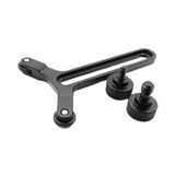 Maxbell Y Bracket with Double Wheels Quick Release Plate Sturdy Lens Support Bracket
