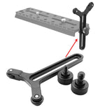 Maxbell Y Bracket with Double Wheels Quick Release Plate Sturdy Lens Support Bracket