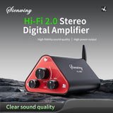 Maxbell Stereo Audio Amplifier EU Plug 50W×2 for Indoor Outdoor Basements Apartments