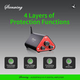 Maxbell Stereo Audio Amplifier EU Plug 50W×2 for Indoor Outdoor Basements Apartments