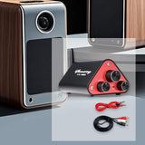 Maxbell Stereo Audio Amplifier Compact 2 Channel for Indoor Outdoor Offices Computer