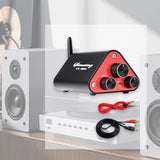 Maxbell Stereo Audio Amplifier Compact 2 Channel for Indoor Outdoor Offices Computer