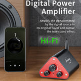 Maxbell Stereo Audio Amplifier Compact 2 Channel for Indoor Outdoor Offices Computer