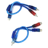 Maxbell RCA Audio Cable RCA Splitter RCA Splitter Cable Adapter for Subwoofer Stereo 1 Female to 2 Male