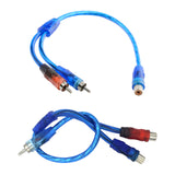 Maxbell RCA Audio Cable RCA Splitter RCA Splitter Cable Adapter for Subwoofer Stereo 1 Female to 2 Male