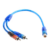 Maxbell RCA Audio Cable RCA Splitter RCA Splitter Cable Adapter for Subwoofer Stereo 1 Female to 2 Male