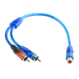 Maxbell RCA Audio Cable RCA Splitter RCA Splitter Cable Adapter for Subwoofer Stereo 1 Female to 2 Male