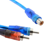 Maxbell RCA Audio Cable RCA Splitter RCA Splitter Cable Adapter for Subwoofer Stereo 1 Female to 2 Male