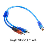 Maxbell RCA Audio Cable RCA Splitter RCA Splitter Cable Adapter for Subwoofer Stereo 1 Female to 2 Male