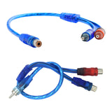 Maxbell RCA Audio Cable RCA Splitter RCA Splitter Cable Adapter for Subwoofer Stereo 1 Female to 2 Male