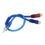 Maxbell RCA Audio Cable RCA Splitter RCA Splitter Cable Adapter for Subwoofer Stereo 2 Female to 1 Male