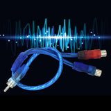 Maxbell RCA Audio Cable RCA Splitter RCA Splitter Cable Adapter for Subwoofer Stereo 2 Female to 1 Male