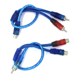 Maxbell RCA Audio Cable RCA Splitter RCA Splitter Cable Adapter for Subwoofer Stereo 2 Female to 1 Male