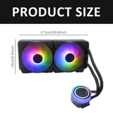 Maxbell Water Cooling Radiator Silent RGB Fan for Home Playing Game Desktop Computer